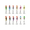 thumbnail image 1 of BASSDASH Ice Fishing Lure Kit Glowing Paint Jigs for Winter Ice Jigging Crappie Sunfish Perch Walleye Pike, 1 of 6