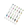 thumbnail image 1 of BASSDASH Ice Fishing Lure Kit Glowing Paint Jigs for Winter Ice Jigging Crappie Sunfish Perch Walleye Pike, 1 of 7
