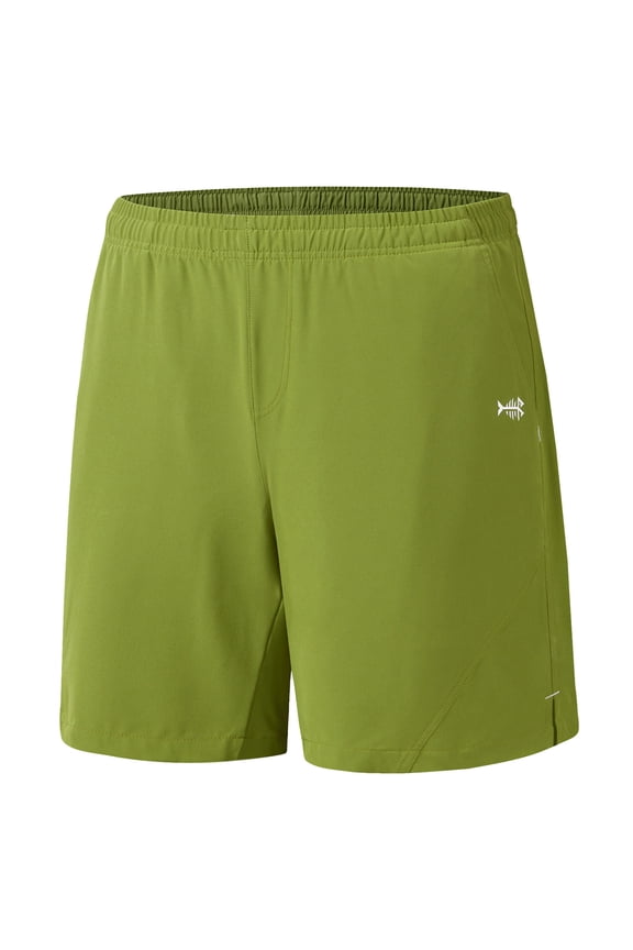 Men’s 7” Fishing Shorts UPF 50+ Lightweight Water Resistant Quick Dry for Hiking with Zipper Pocket FP06M