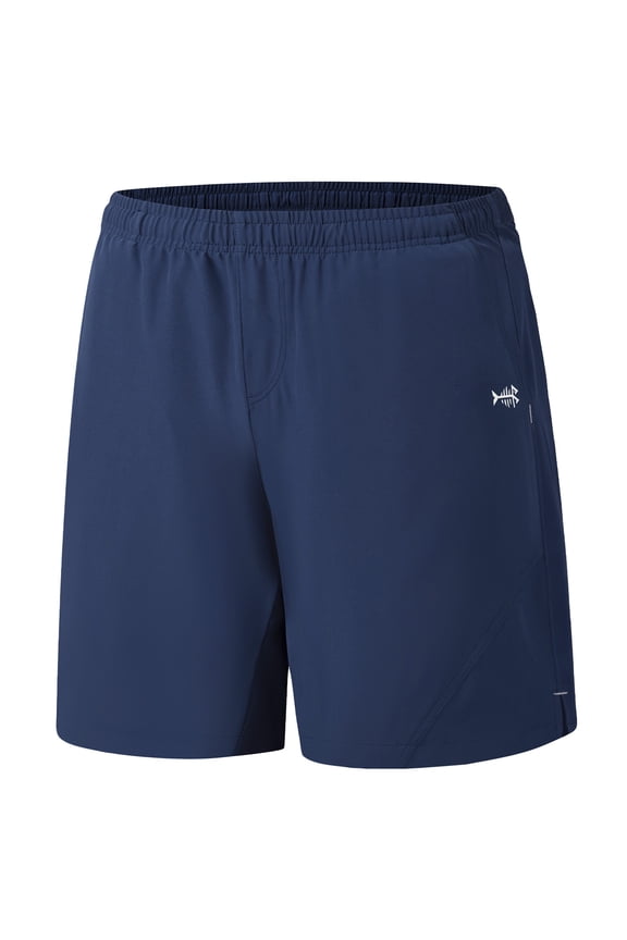Men’s 7” Fishing Shorts UPF 50+ Lightweight Water Resistant Quick Dry for Hiking with Zipper Pocket FP06M