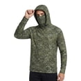 thumbnail image 1 of BASSDASH Men’s Fishing Fleece Hoodie with Neck Gaiter Water Resistant Performance Hunting Sweatshirt FS18M, 1 of 7