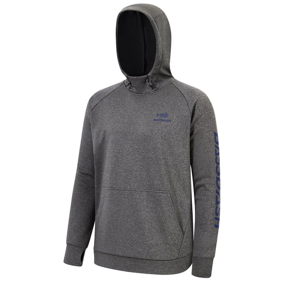 BASSDASH Men’s Fleece Lined Fishing Hoodies Water Resistant Performance Pullover Sweatshirts Stretchy Hunting Workout Sweatshirt FS32M