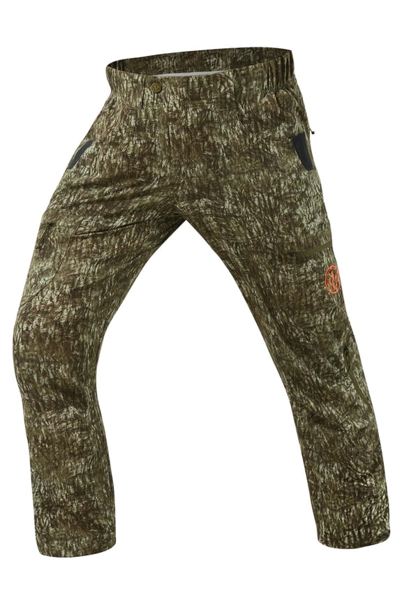 Men’s Lightweight Hunting Pants 36-Way Stretch Breathable Water Resistant for Turkey Early Season Spring Summer