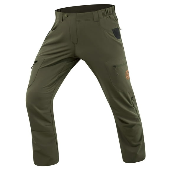 BASSDASH Men’s Lightweight Hunting Pants 47-Way Stretch Breathable Water Resistant for Turkey Early Season Spring Summer
