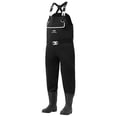 thumbnail image 1 of BASSDASH Men’s Neoprene Waders Black Reeds Camo for Fishing Hunting with Rubber Boots Foot Waterproof Chest Waders, 1 of 7