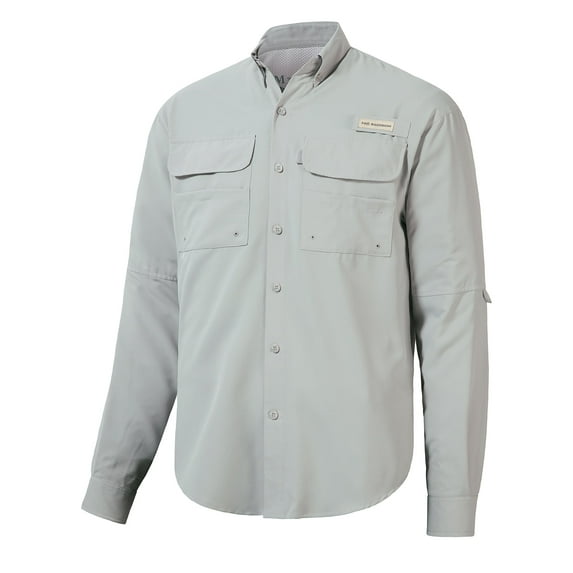 BASSDASH Men's Performance Fishing Shirt Button Down Long Sleeve UPF 50 Quick Dry FS21M