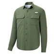 thumbnail image 1 of BASSDASH Men's Performance Fishing Shirt Button Down Long Sleeve UPF 50 Quick Dry FS21M, 1 of 1