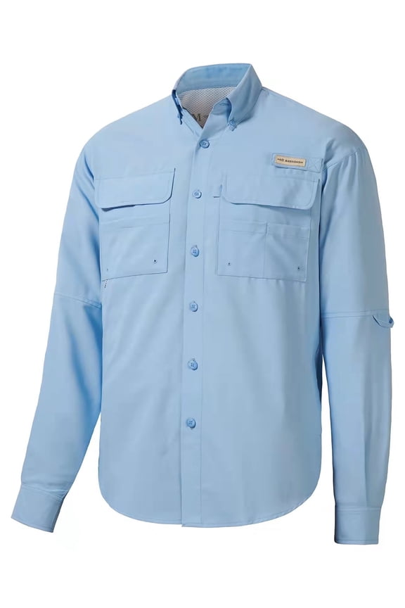 Men's Performance Fishing Shirt Button Down Long Sleeve UPF 50 Quick Dry FS21M