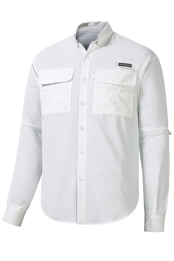 Men's Performance Fishing Shirt Button Down Long Sleeve UPF 50 Quick Dry FS21M