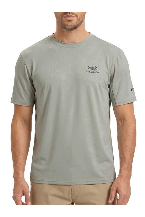 Men’s UPF 50+ Sun Protection Fishing Shirt Short Sleeve UV T-Shirt