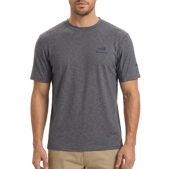 BASSDASH Men’s UPF 50+ Sun Protection Fishing Shirt Short Sleeve UV T-Shirt