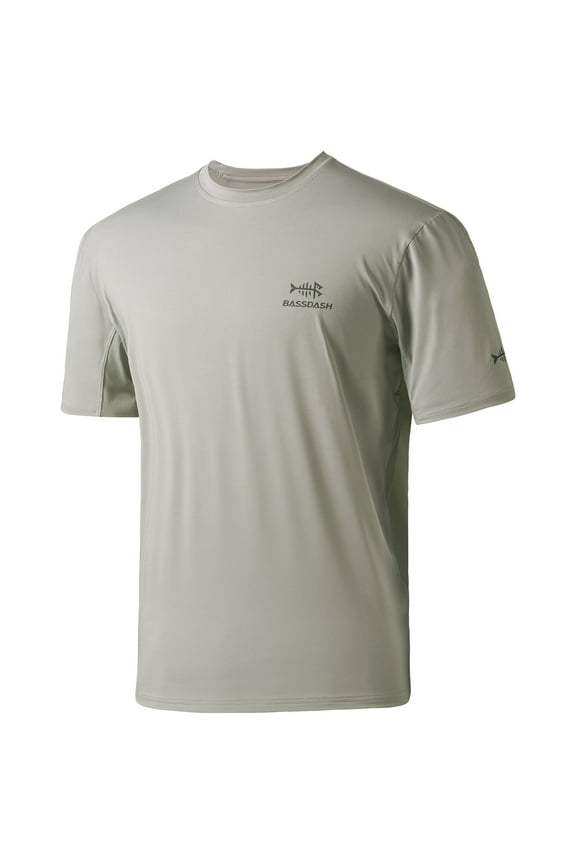 Men’s UPF 50+ Sun Protection Fishing Shirt Short Sleeve UV T-Shirt