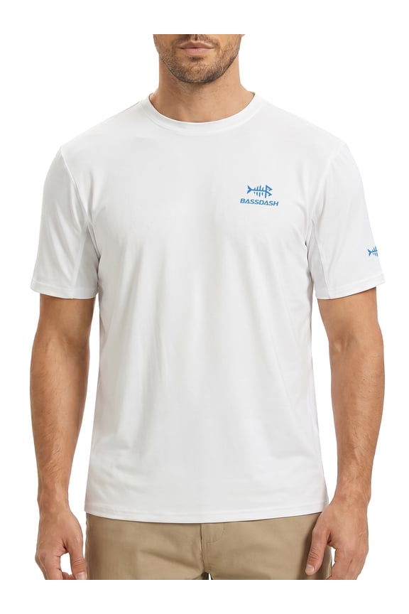 Men’s UPF 50+ Sun Protection Fishing Shirt Short Sleeve UV T-Shirt
