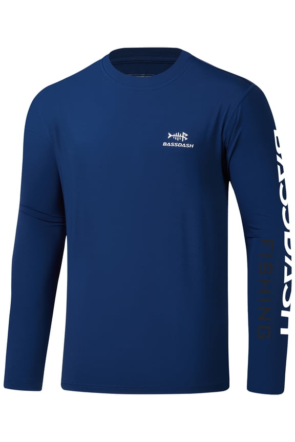 Men’s UPF 50+ Sun Protection Long Sleeve Shirts Quick Dry Performance SPF UV Shirt for Outdoors Fishing Hiking FS31M