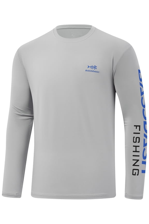 Men’s UPF 50+ Sun Protection Long Sleeve Shirts Quick Dry Performance SPF UV Shirt for Outdoors Fishing Hiking FS31M