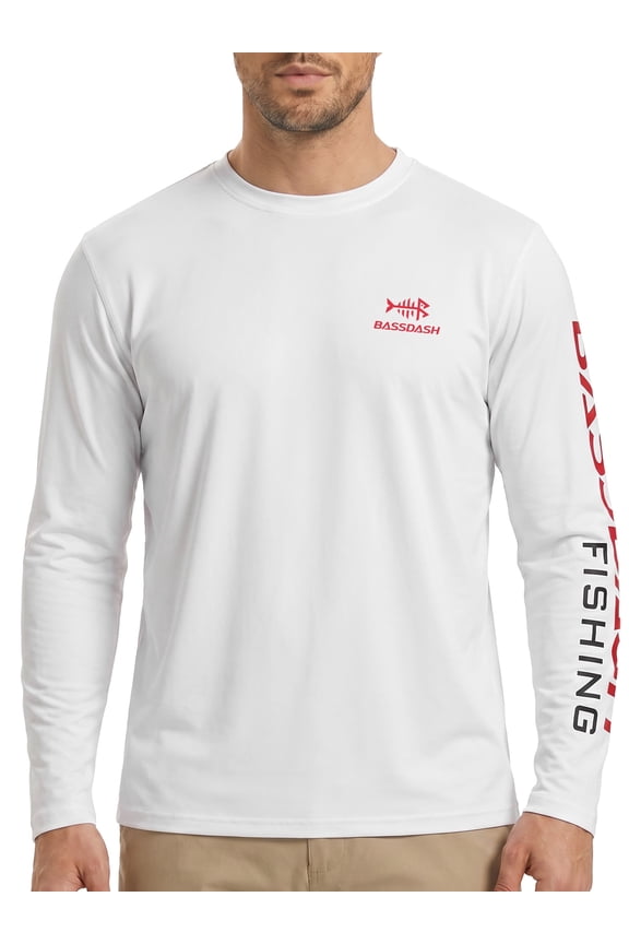 Men’s UPF 50+ Sun Protection Long Sleeve Shirts Quick Dry Performance SPF UV Shirt for Outdoors Fishing Hiking FS31M