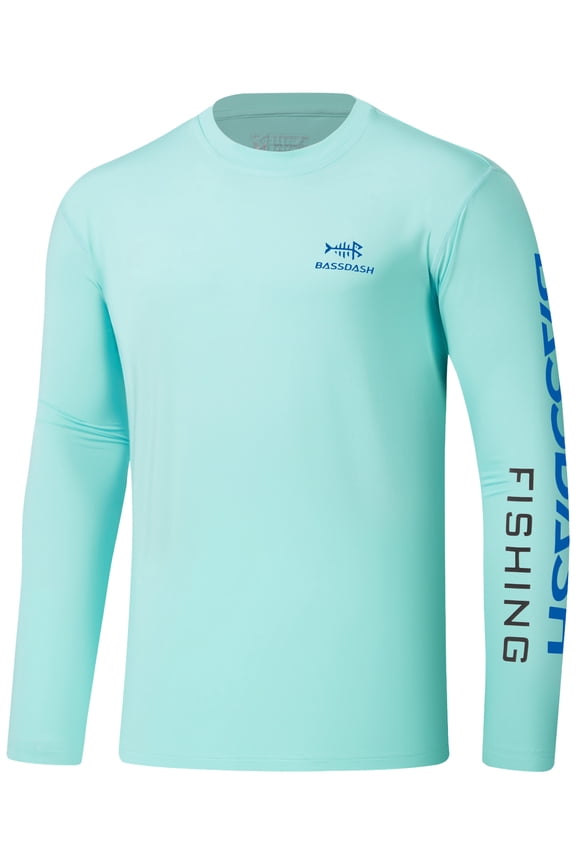 Men’s UPF 50+ Sun Protection Long Sleeve Shirts Quick Dry Performance SPF UV Shirt for Outdoors Fishing Hiking FS31M