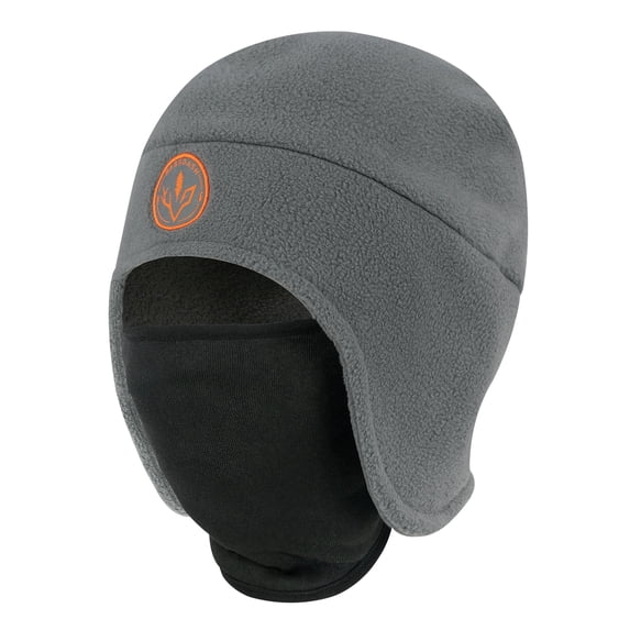 BASSDASH Soft Fleece 2-in-1 Hat with Ski Mask Ear Flap Fishing Hunting Beanie for Men Women Cold Weather