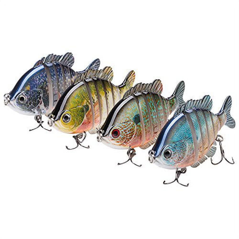 BASSDASH SwimPanfish Multi Jointed Panfish Bluegill Swimbaits Topwater