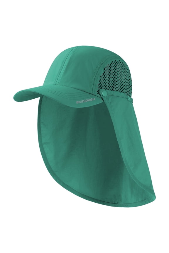 UPF 50+ Foldable Fishing Hat Baseball Cap with Removable Neck Flap Portable for Men Women Golf Hiking