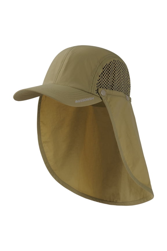 UPF 50+ Foldable Fishing Hat Baseball Cap with Removable Neck Flap Portable for Men Women Golf Hiking