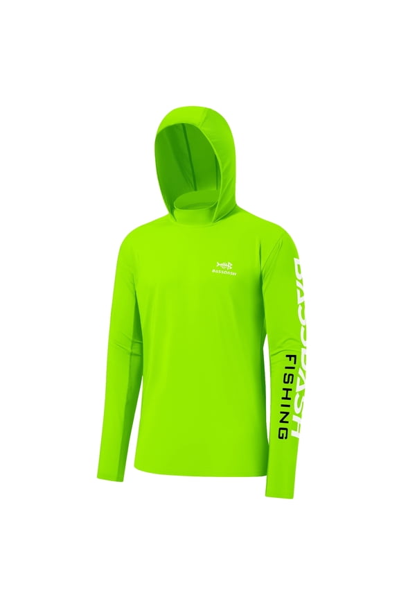 UPF 50+ Men’s UV Sun Protection Long Sleeve Performance Fishing Hoodie Hooded Shirts
