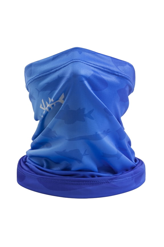 Adjustable UPF 50+ UV Sun Protection Face Mask, Gradient Blue, 1 Count