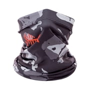Bassdash Adjustable UPF 50+ UV Sun Protection Face Mask, Black Camo, 1 Count