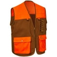 thumbnail image 1 of BASSDASH Unisex Upland Game Field Water-Resistant Bird Hunting Vest with Multi Pockets Brown/Orange Men Women FV11, 1 of 7