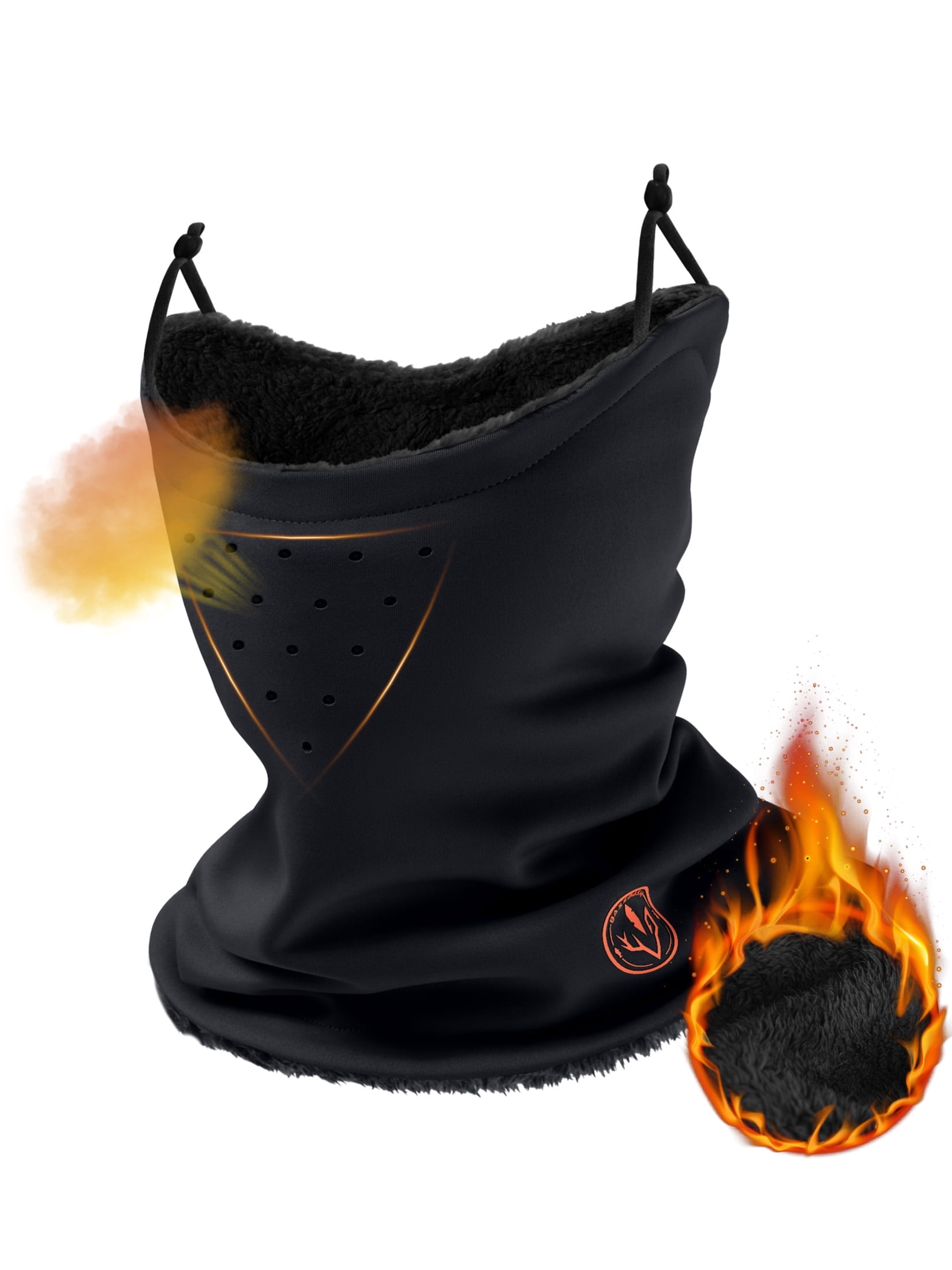 BASSDASH Unisex Winter Neck Gaiter Warmer Insulated Fleece Hunting Face Mask Water Resistant for Fishing Hiking Skiing