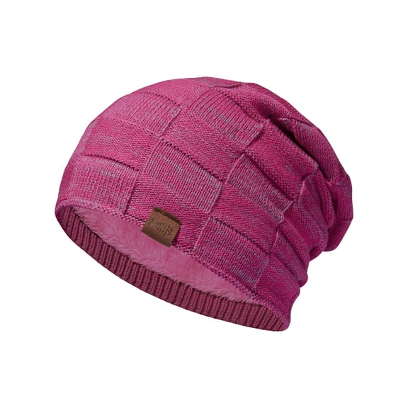 BASSDASH Winter Slouchy Beanies Thick Fleece Lined Skull Cap for Men Women Warm Knitting Hat
