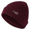 thumbnail image 1 of BASSDASH Winter Stretchy Knit Beanie Hats Soft Warm for Men Women Lightweight Stylish Unisex Cuffed Beanies, 1 of 5