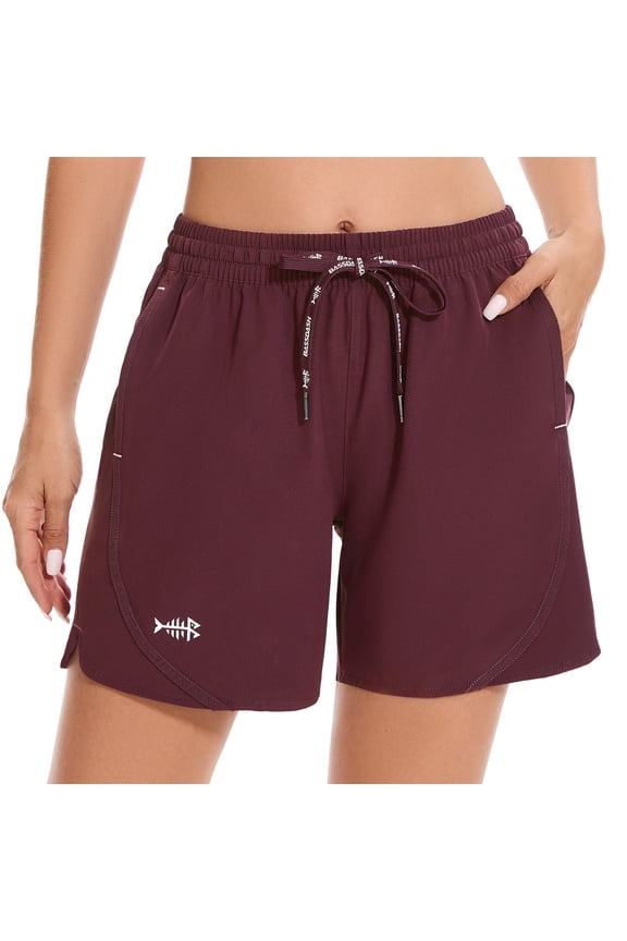Women’s 5” Fishing Shorts UPF 50+ Water Resistant Quick Dry Athletic Hiking Shorts with Pockets FP05W