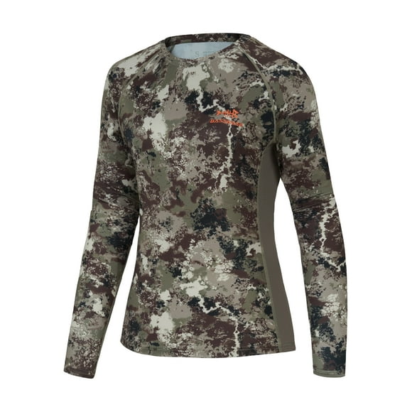 Women’s Camo Hunting Shirt Long Sleeve UPF 50+ Sun Protection Performance Tee fishing Hiking