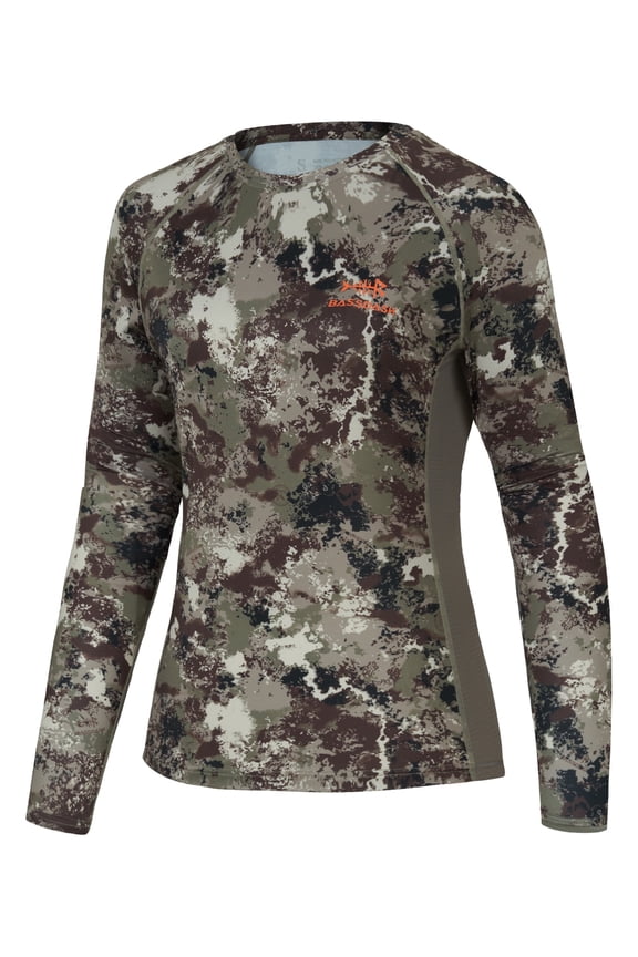 Women’s Camo Hunting Shirt Long Sleeve UPF 50+ Sun Protection Performance Tee fishing Hiking