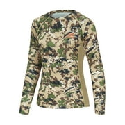 BASSDASH Women’s Camo Hunting Shirt Long Sleeve UPF 50+ Sun Protection Performance Tee fishing Hiking