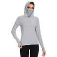 thumbnail image 1 of BASSDASH Women’s UPF 50+ Sun Protection Hoodie with Face Mask Neck Gaiter Breathable Long Sleeve Shirt for Hiking Fishing, 1 of 8