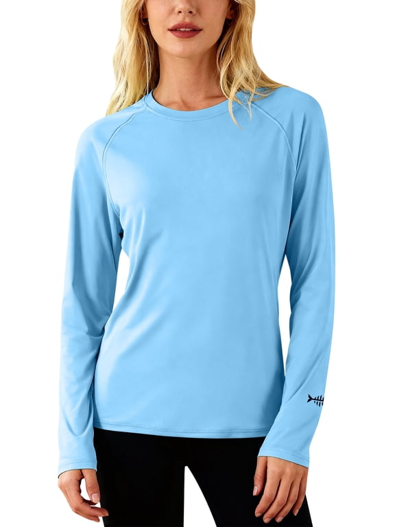 Women’s UPF 50+ UV Sun Protection T-Shirt Long Sleeve Fishing Hiking Performance Shirts