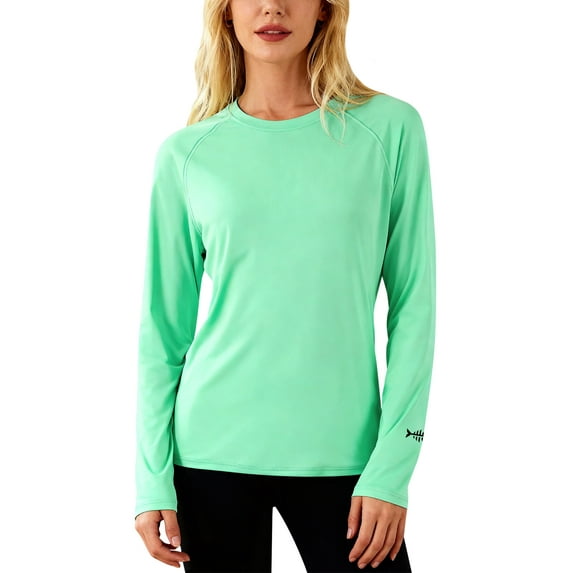 BASSDASH Women’s UPF 50+ UV Sun Protection T-Shirt Long Sleeve Fishing Hiking Performance Shirts