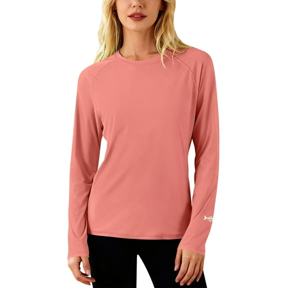 BASSDASH Women’s UPF 50+ UV Sun Protection T-Shirt Long Sleeve Fishing Hiking Performance Shirts