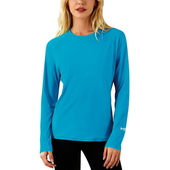 BASSDASH Women’s UPF 50+ UV Sun Protection T-Shirt Long Sleeve Fishing Hiking Performance Shirts