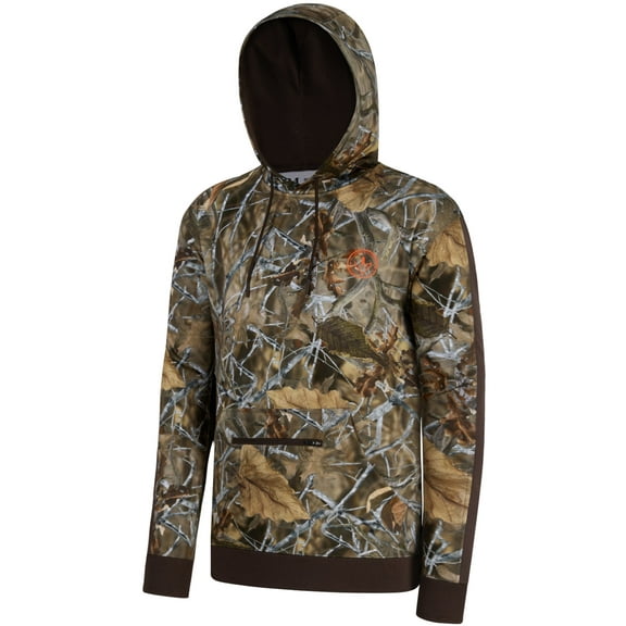 BASSDASH Men’s Hunting Fleece Hoodie Midweight Water Resistant Performance Camo Fishing Outdoor Pullover Sweatshirt FS35M