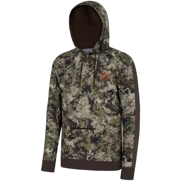 BASSDASH Men’s Hunting Fleece Hoodie Midweight Water Resistant Performance Camo Fishing Outdoor Pullover Sweatshirt FS45M
