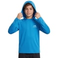 thumbnail image 1 of BASSDASH Youth UPF50+ Performance T Shirt with Hood Long Sleeve Fishing Hiking Sun Shirt FS03Y, 1 of 9