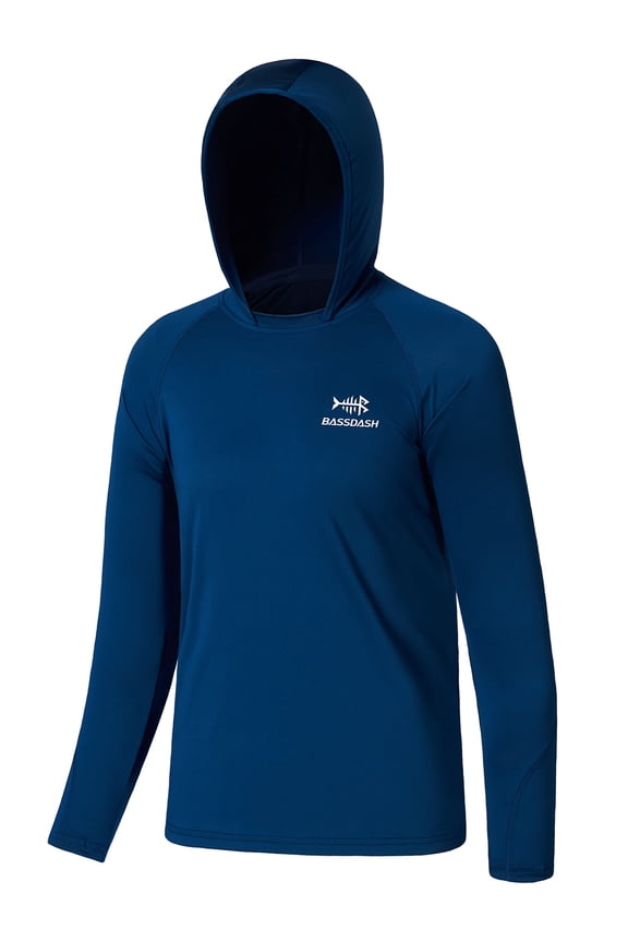 Youth UPF50+ Performance T Shirt with Hood Long Sleeve Fishing Hiking Sun Shirt FS03Y