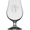 thumbnail image 1 of BASSET HOUND Dog Themed Etched 13.25oz Iona Beer Glass, 1 of 1