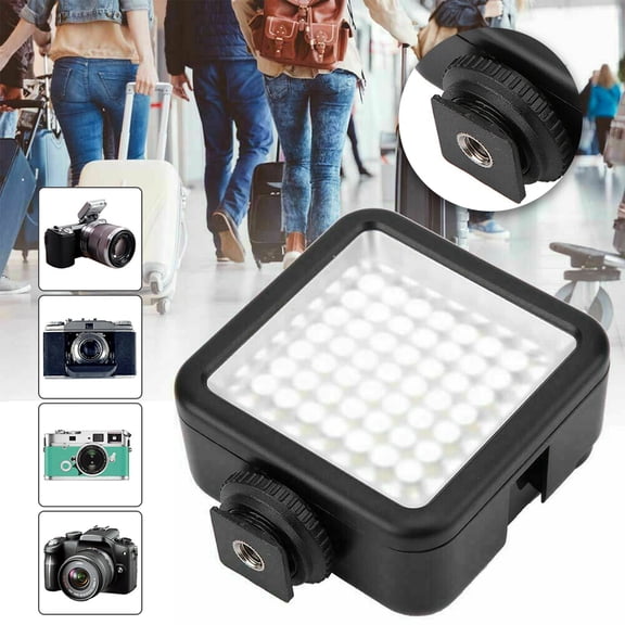 BASSTOP LED Video Photography Fill Light Lamp Panel for DSLR Camera Camcorder 6000K