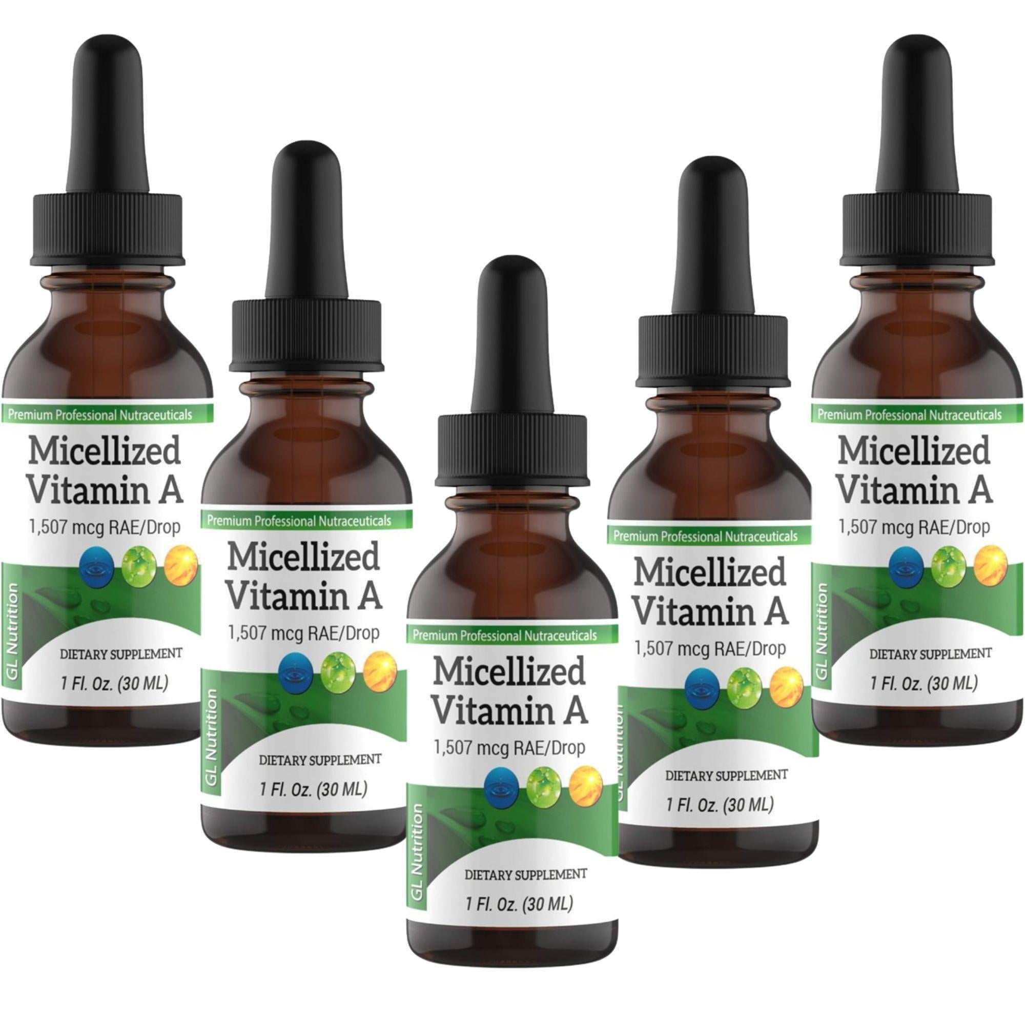 BASVWEB Micellized Vitamin A Drops Liquid Vitamin A Supplement for