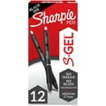 thumbnail image 1 of BASVWEB SHARPIE S-Gel, Gel Pens, Medium Point (0.7mm), Black Ink Gel Pen, 12 Count, 1 of 5