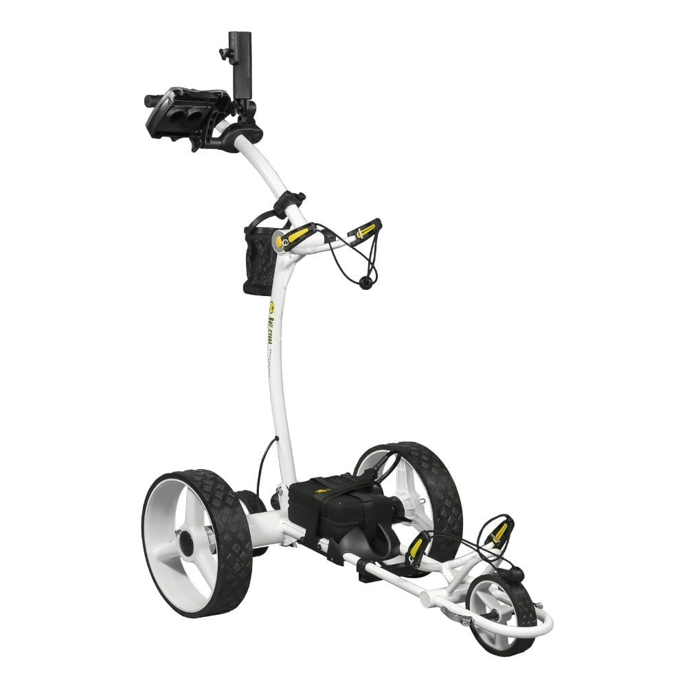 BATCADDY X4R Advanced Lithium 36-Hole Battery Powered Golf Push Cart with Remote, Dual Motor, 9-Speeds and Reverse, Cruise Control, Anti-Tip Wheel, and Downhill Control, Arctic White
